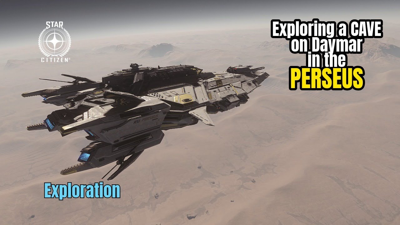 Exploring a cave on Daymar in Star Citizen