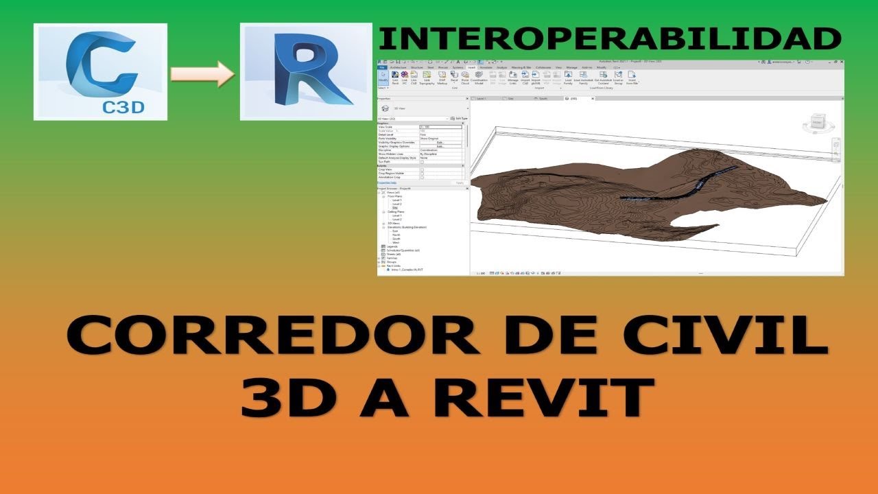 INTEROPERABILIDAD CORREDOR CIVIL A REVIT