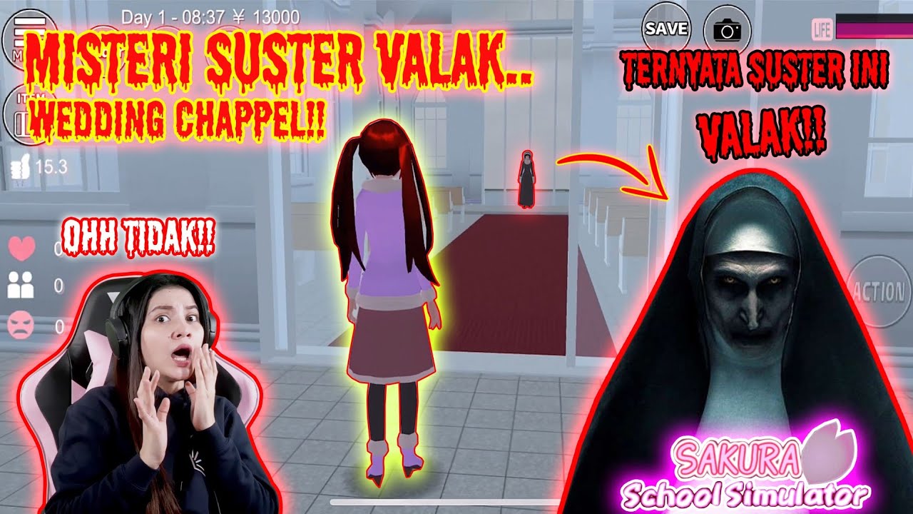 MISTERI HANTU V4LAK DI WEDDING CHAPPEL!! KISAH HOROR!! SAKURA SCHOOL SIMULATOR - Part 29