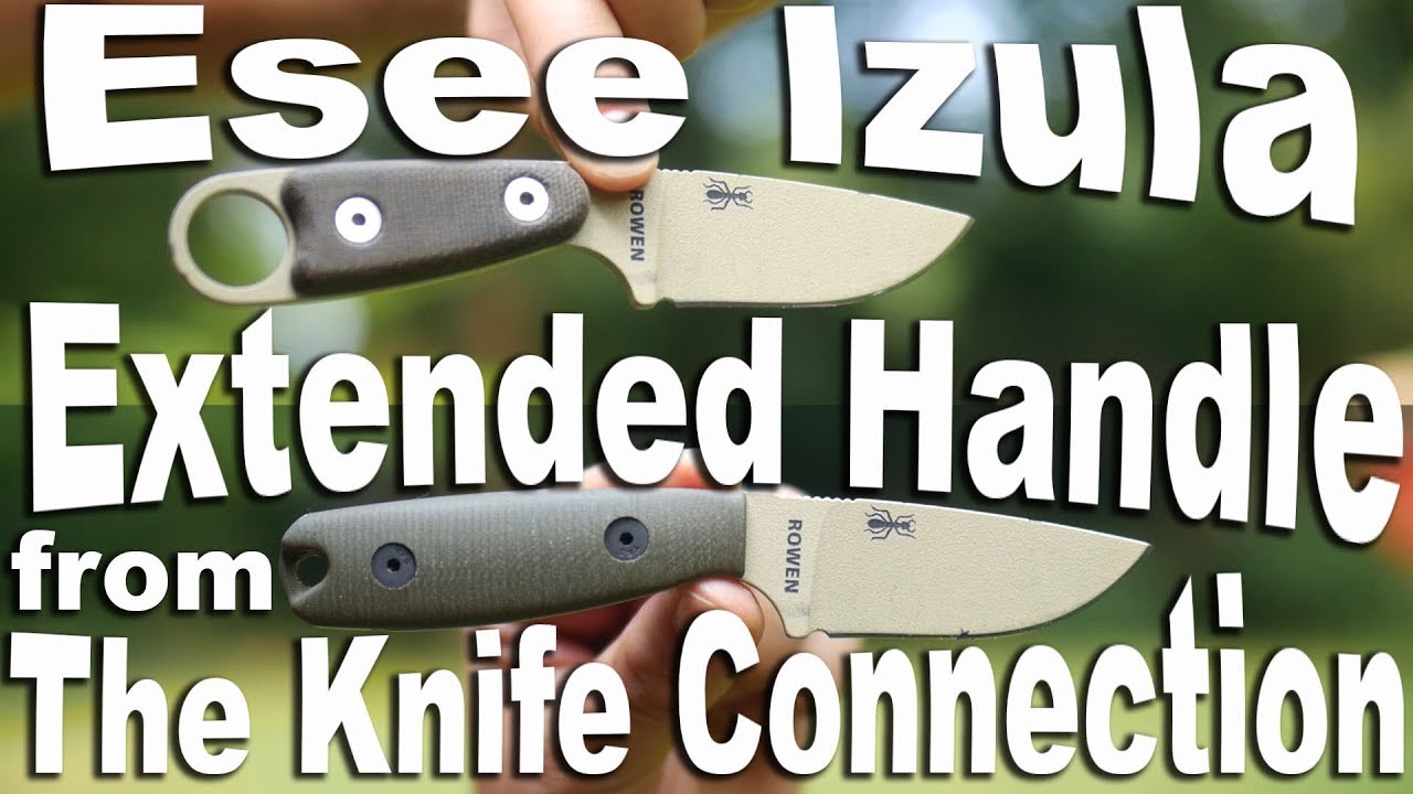 Улучшение хвата Esee Izula с помощью накладок на удлиненную рукоятку Knife Connection