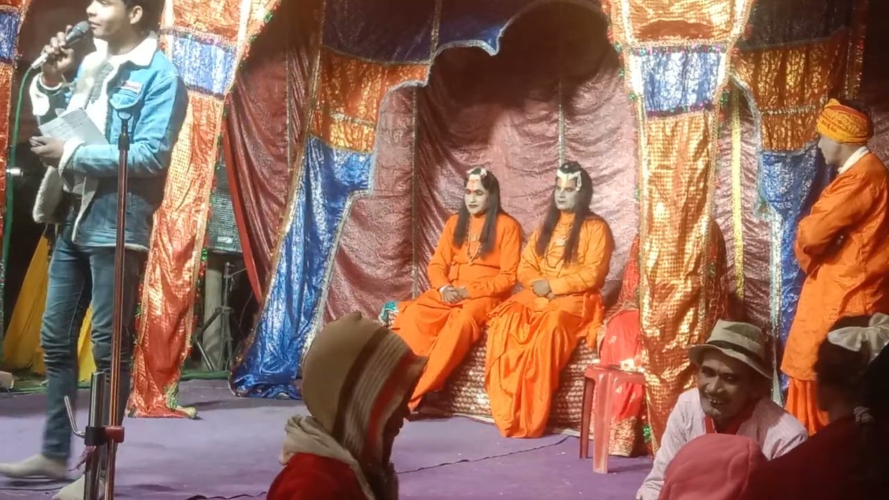 🌸🌸राम की भूमिका में घनाराम भगवान की झांकी ग्राम सिमरिया की रामलीला 🌸🌸