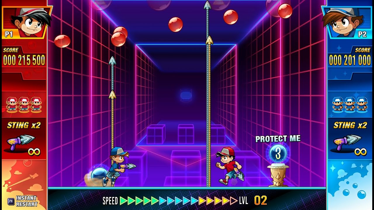Pang Adventures: Panic Mode 2 player Netplay 60fps