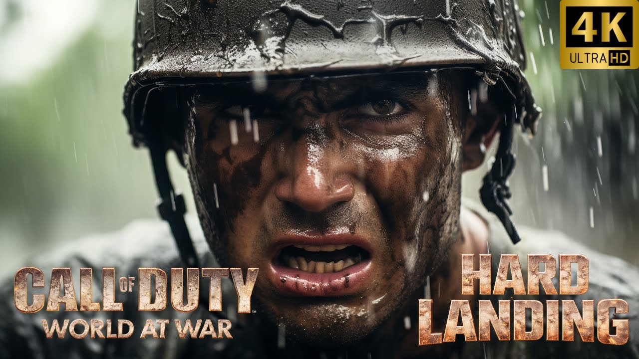 Call of Duty: World at War Hard Landing (4K Cinematic Gameplay | No Commentary)