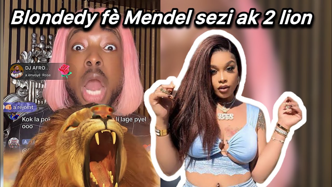😱 Mendel rele Blondedy nan live la - li voye 2 gro lion 🦁 pou Mendel - tout moun sezi