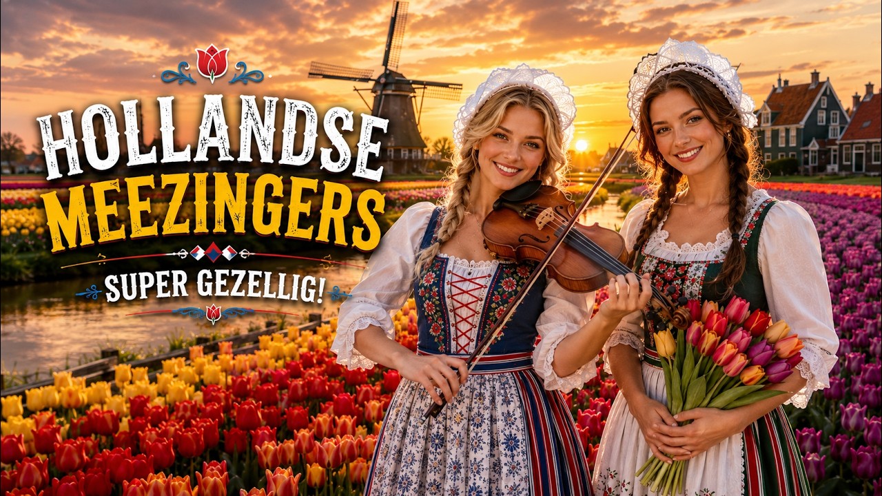 🌷 De Mooiste Hollandse Meezingers | Oude Nederlandse Liedjes & Volksmuziek