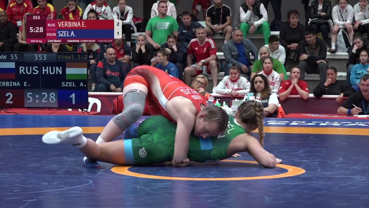 GOLD WW - 55 kg: E. VERBINA (RUS) v. A. SZEL (HUN)