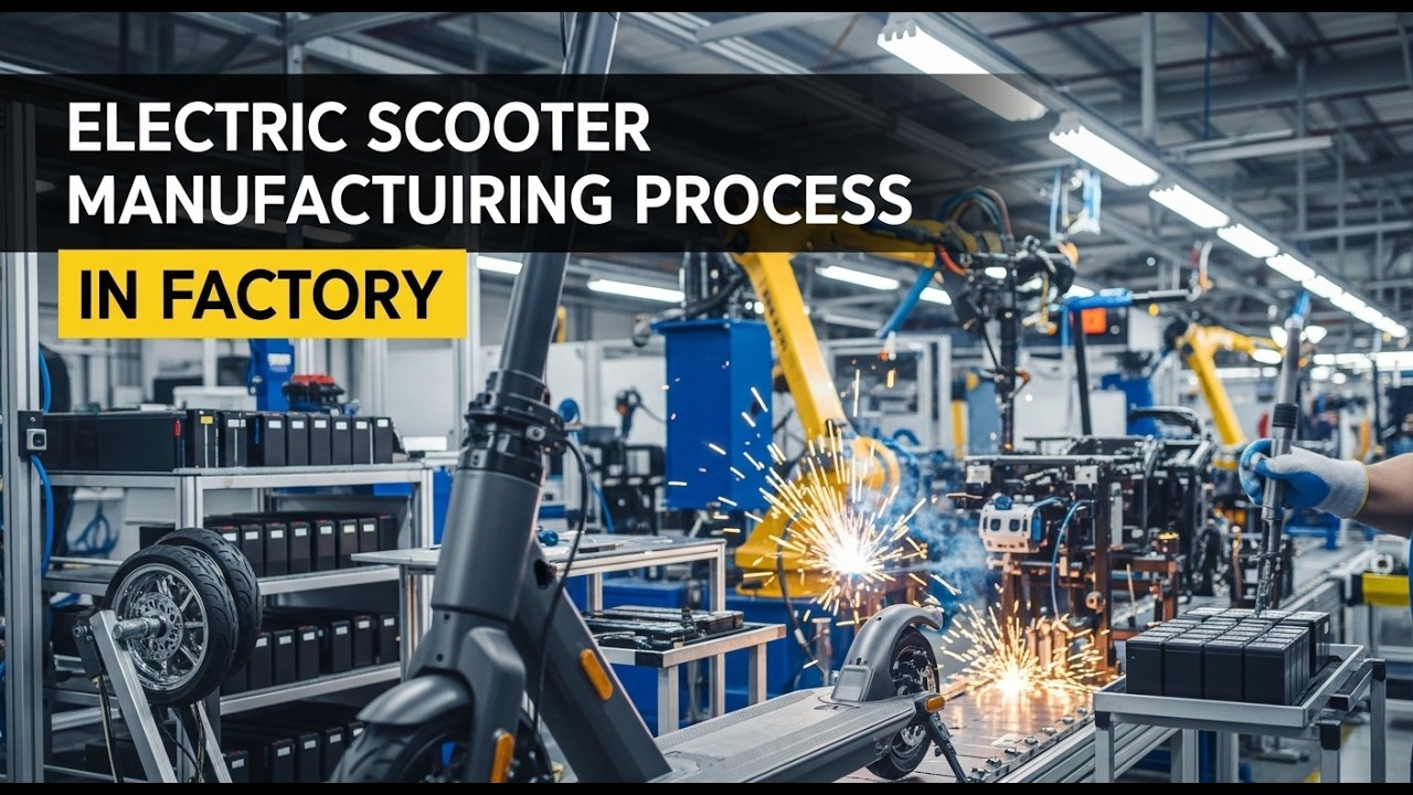 Electric Scooter Manufacturing Process in Factory