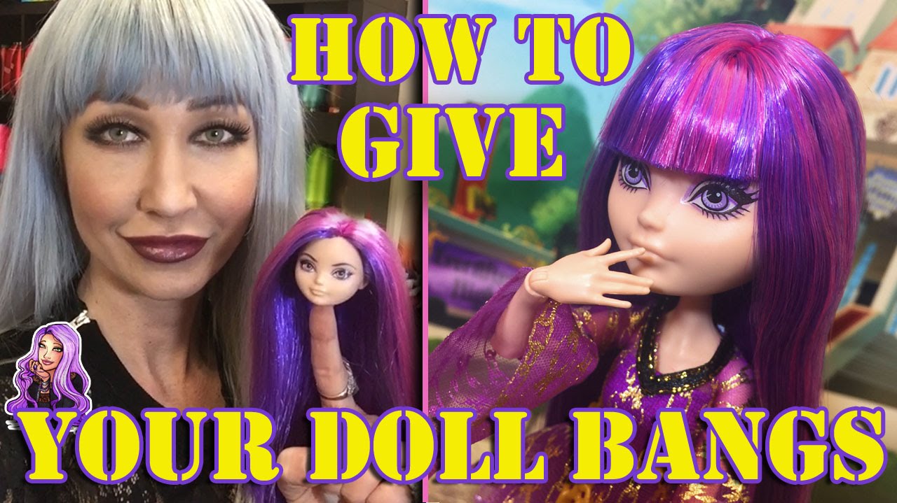 Как сделать вашей кукле Ever After High ровную челку (волосы) #HELPTHISPOORGIRL