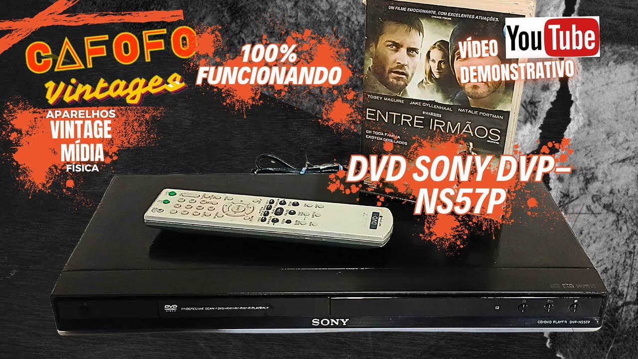 TESTE DE FUNCIONAMENTO DVD PLAYER SONY DVP-NS57P