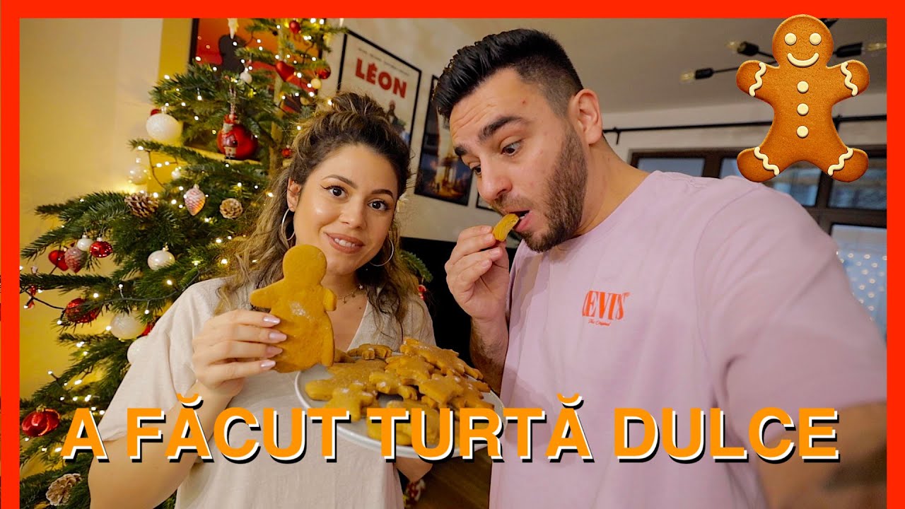 SOȚIA A FĂCUT TURTĂ DULCE! (am împodobit bradul cu Turtă Dulce)
