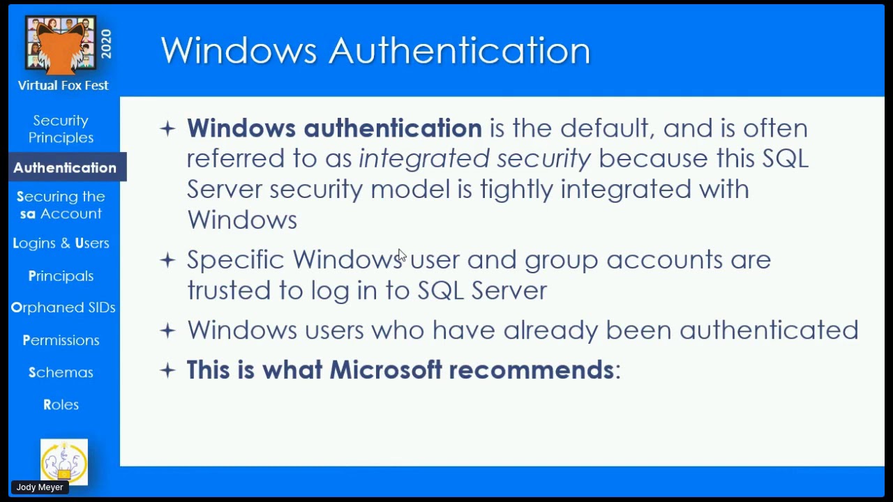 SQL Server 2019: Implementing Security with Users, Schemas, and Roles