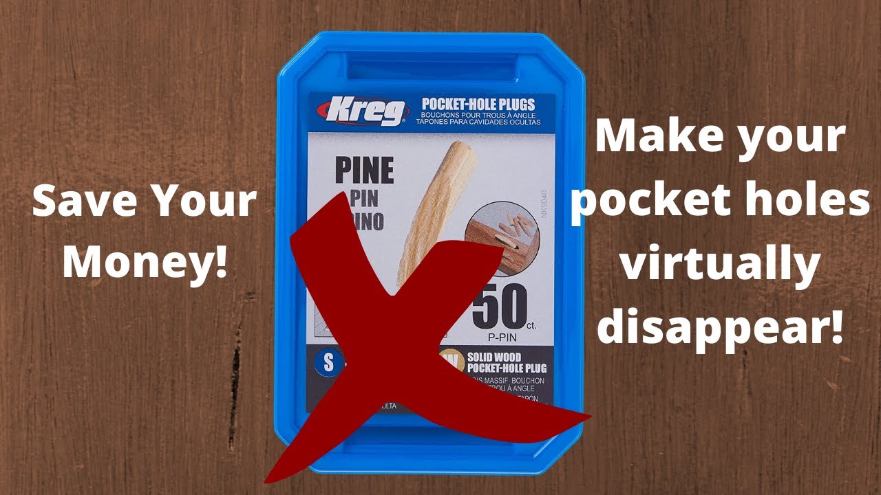 By far the best way to plug or fill pocket holes!