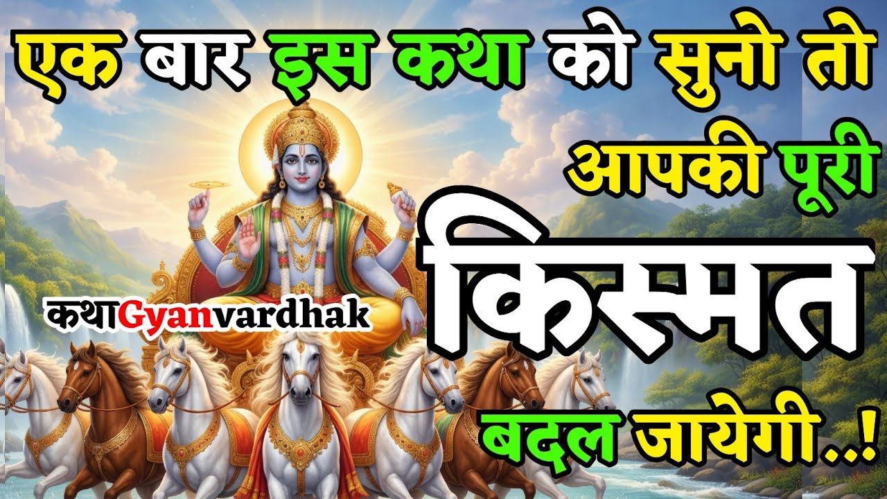 सूर्य देव जी की यह चमत्कारी  सुनो किस्मत बदल जायेगी | Surya Dev Katha |