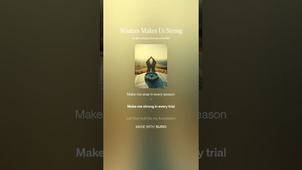 Wisdom Makes Us Strong