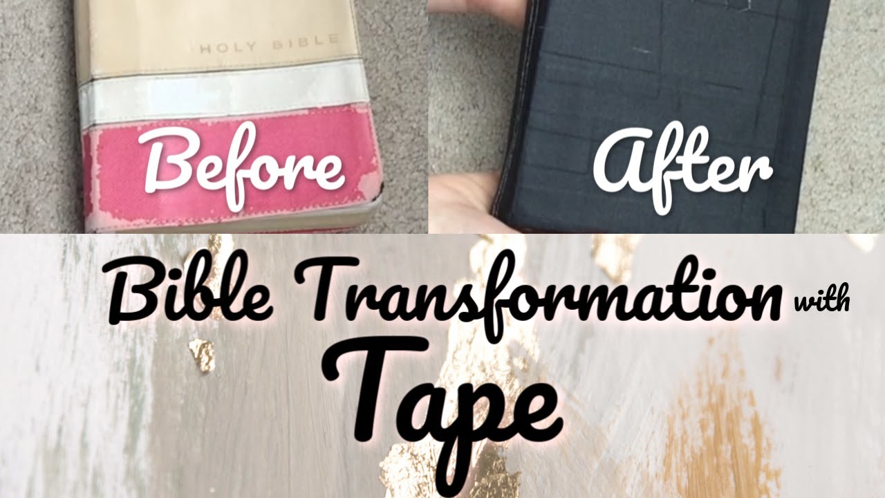 Bible Makeover with Tape (NO TALKING VERSION) | StubbornMomDotCom