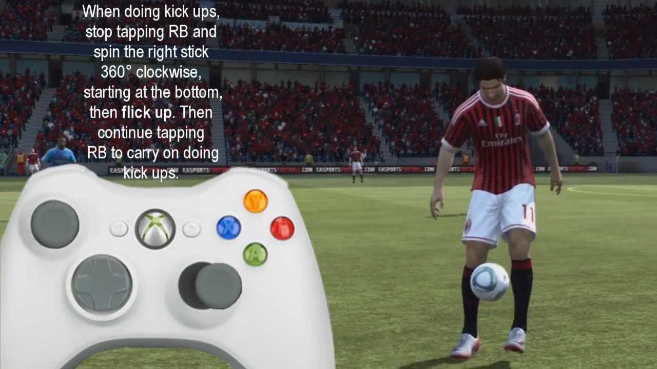 FIFA 12 | All Juggling / Freestyle Skill moves Tutorial (2 NEW SKILLS) Xbox only