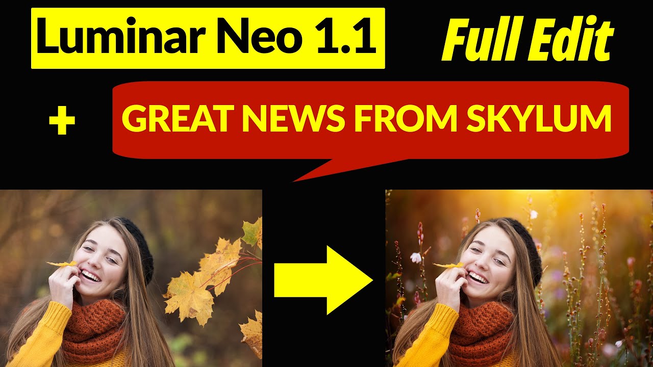 Luminar Neo Version 1.1. Portrait Background Removal