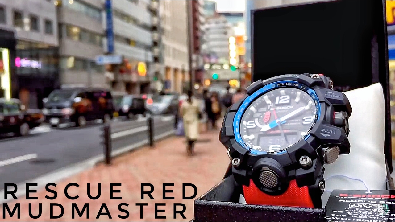 G-Shock MUDMASTER GWG-1000RD-4AJF Rescue Red Master of G (распаковка + обзор)