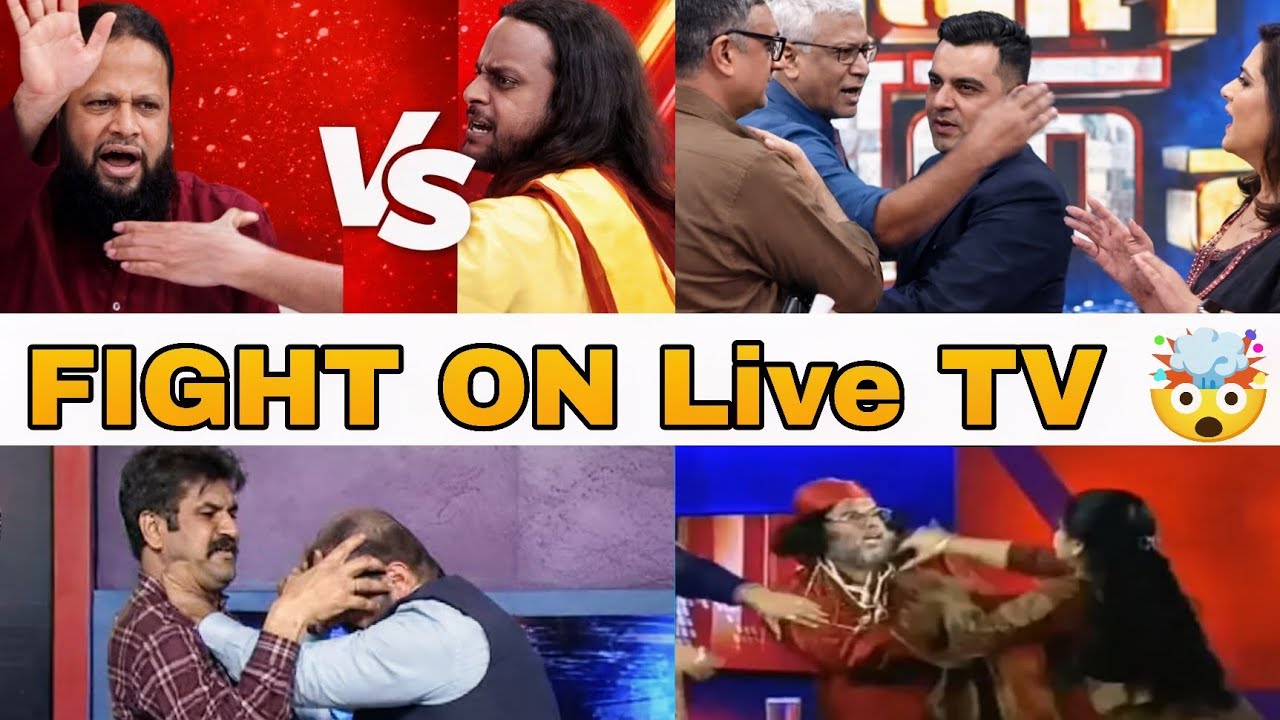 🔥Top 5 Fights on LIVE TV | Indian News Channel Debates Gone Wild&nbsp;🔥