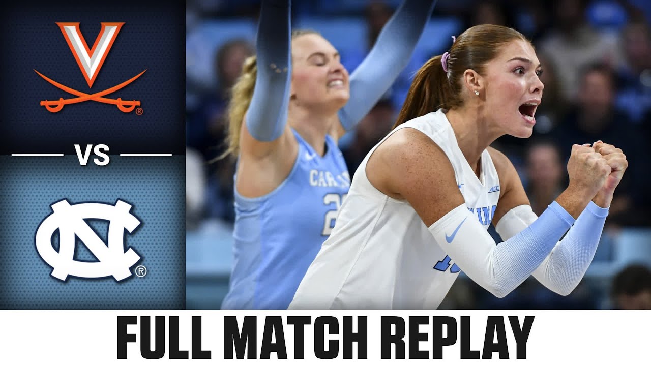 Virginia vs. North Carolina Full Match Replay | 2025 ACC Volleyball
