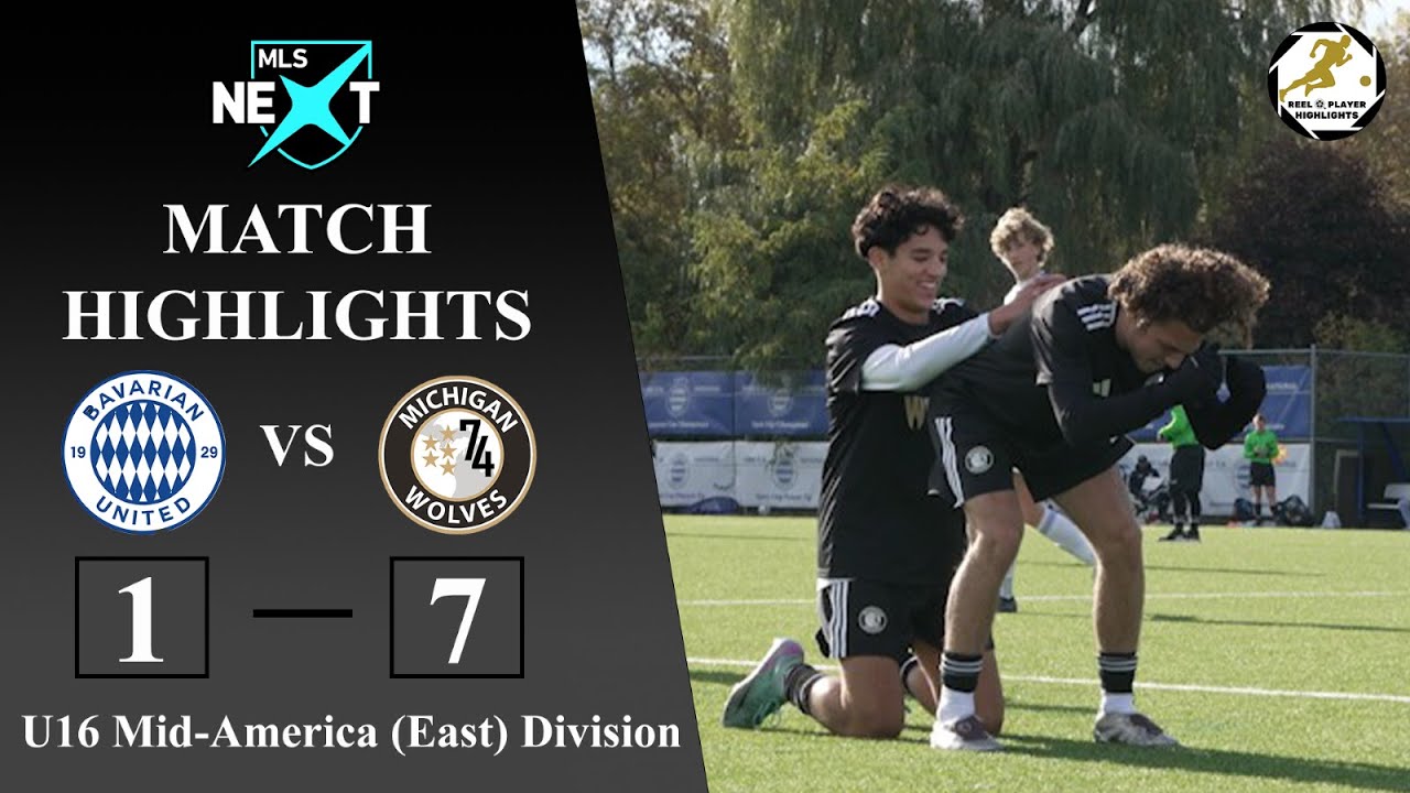 (90 in 10) MLS NEXT U16 Match Highlights: Bavarian United vs Michigan Wolves