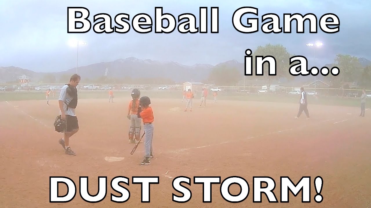 DOUBLE HEADER BASEBALL GAME IN A DUST STORM! LITTLE LEAGUE PLAYOFFS