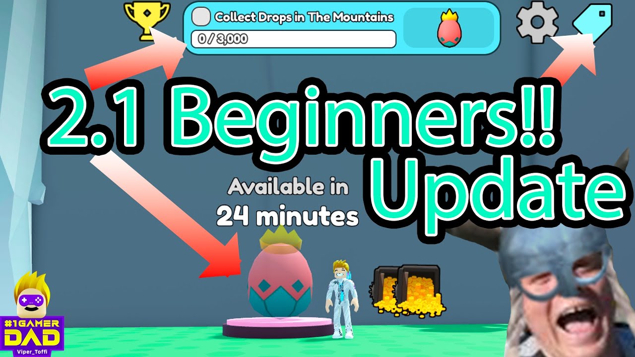 Beginners 2.1 Update in Collect All Pets on Roblox OP Questing & Egg