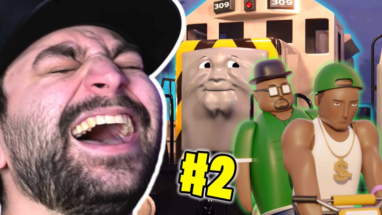 И СНОВА! 🤣 - GTA, но с говорящими поездами #2 РЕАКЦИЯ!