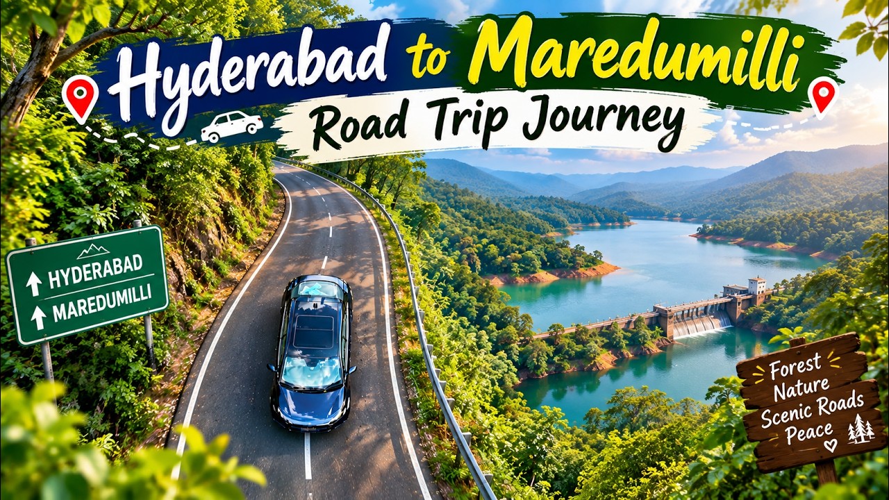 Hyderabad to maredumilli road trip journey/travel video/travel vlog/maredumilli tourism place