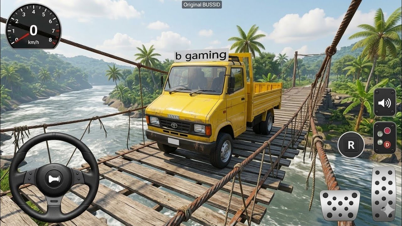 Tata 407 Truck Driving on Offroad Wooden Bridge 😱 | Bus Simulator Indonesia | Android Gameplay 