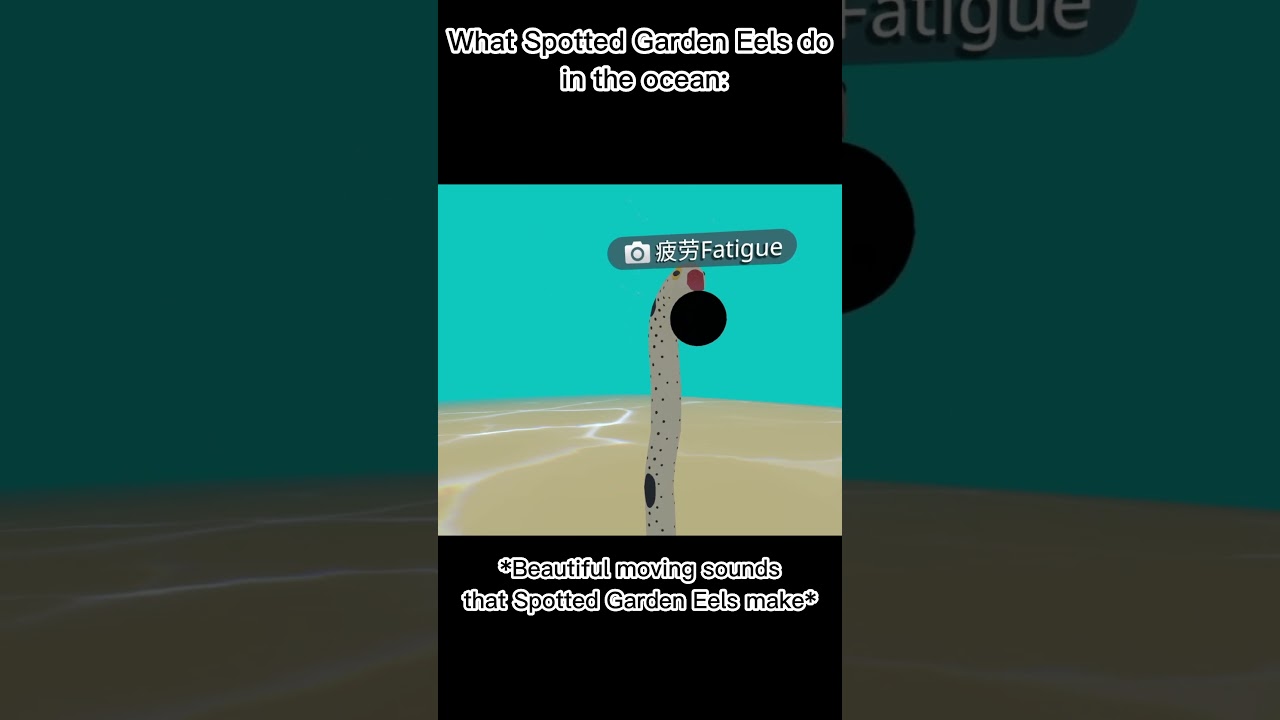 My friends and I became eels in #VRChat #vtuber #Spottedgardeneel