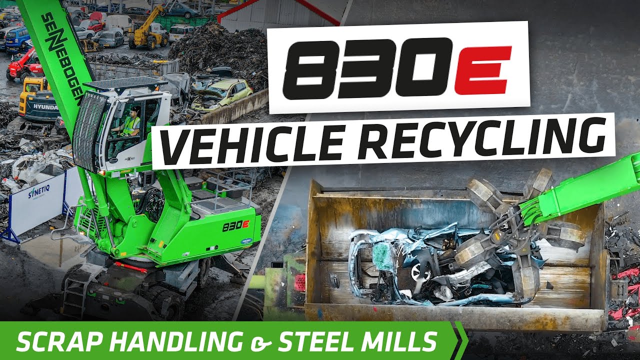 End-of-life vehicle recycling - SENNEBOGEN 830 E
