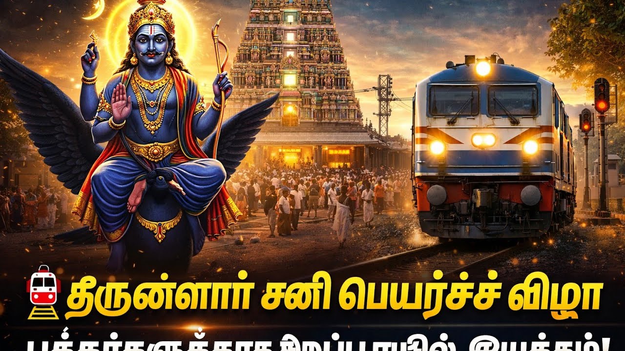🚆 திருநள்ளார் சனி பெயர்ச்சி விழா: பக்தர்களுக்காக சிறப்பு ரயில் இயக்கம்!
