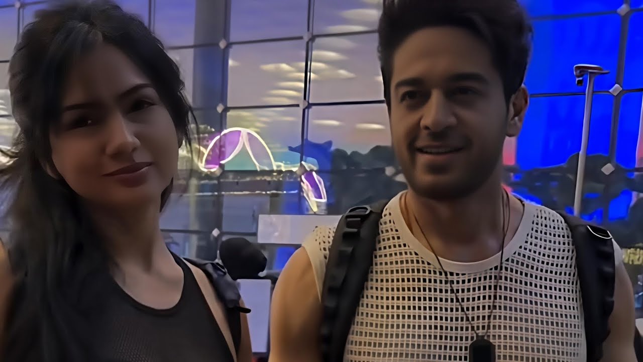Gaurav Khanna & Akanksha Chamola Spotted At Mumbai Airport ✨ Couple Goals Alert! 😍