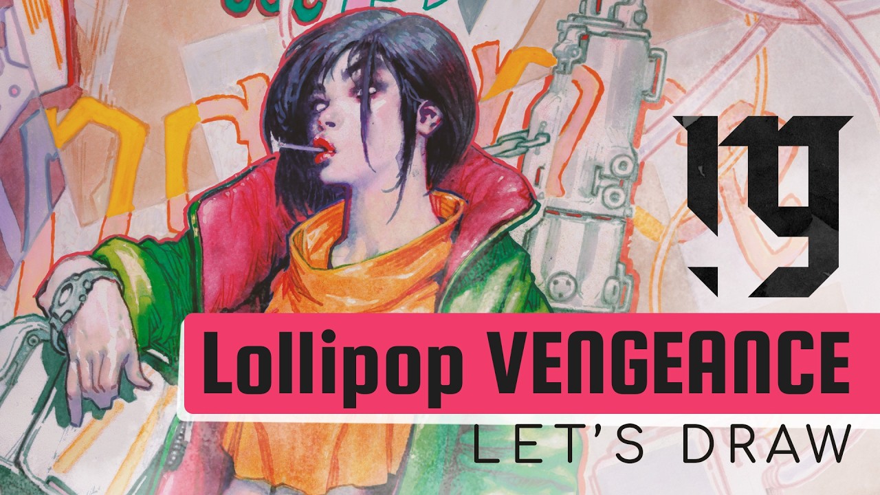 FUELSTAINS - Let's DRAW - Lollipop Vengeance Color Mixed-Media painting Full Process timelapse 4k