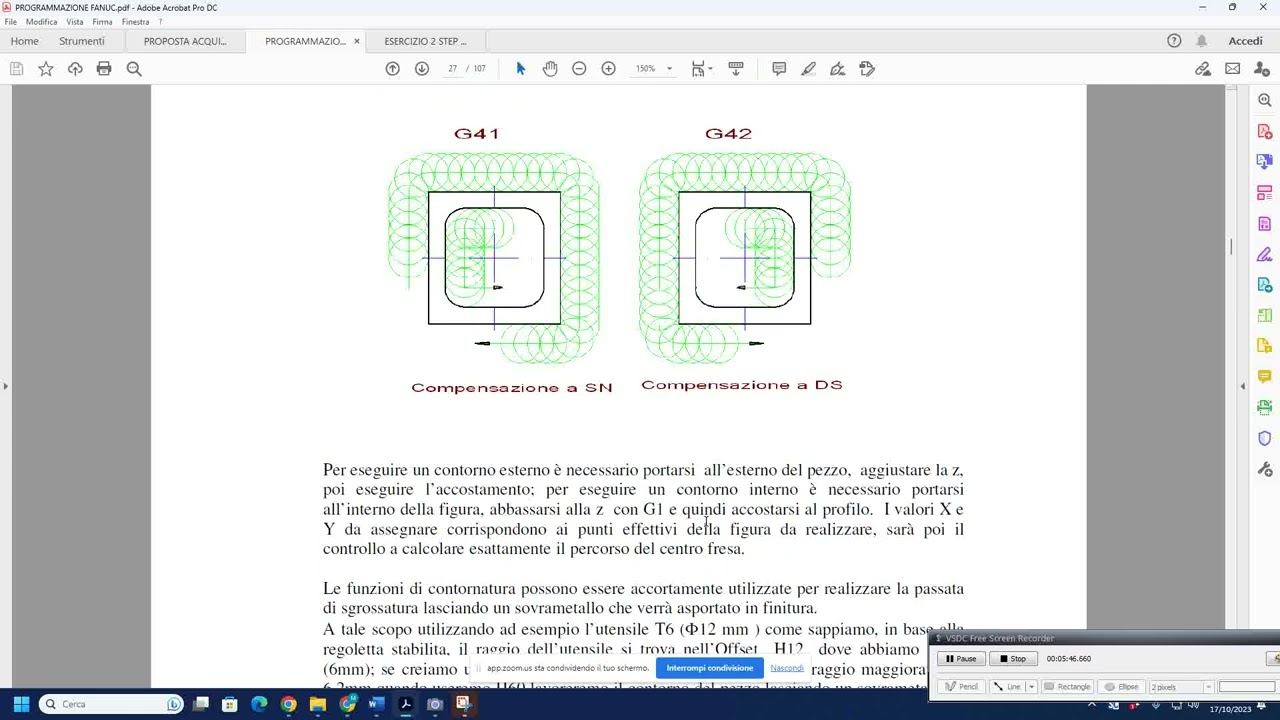 7 lezione FUNZIONI G16-G17-G18 G90-G91-G42-G43