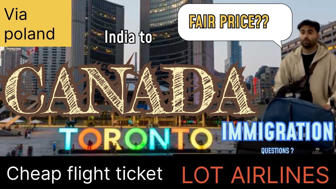 India to Canada // via Poland // LOT Polish Airlines \\ cheap flight ticket \\ Mumbai to Toronto