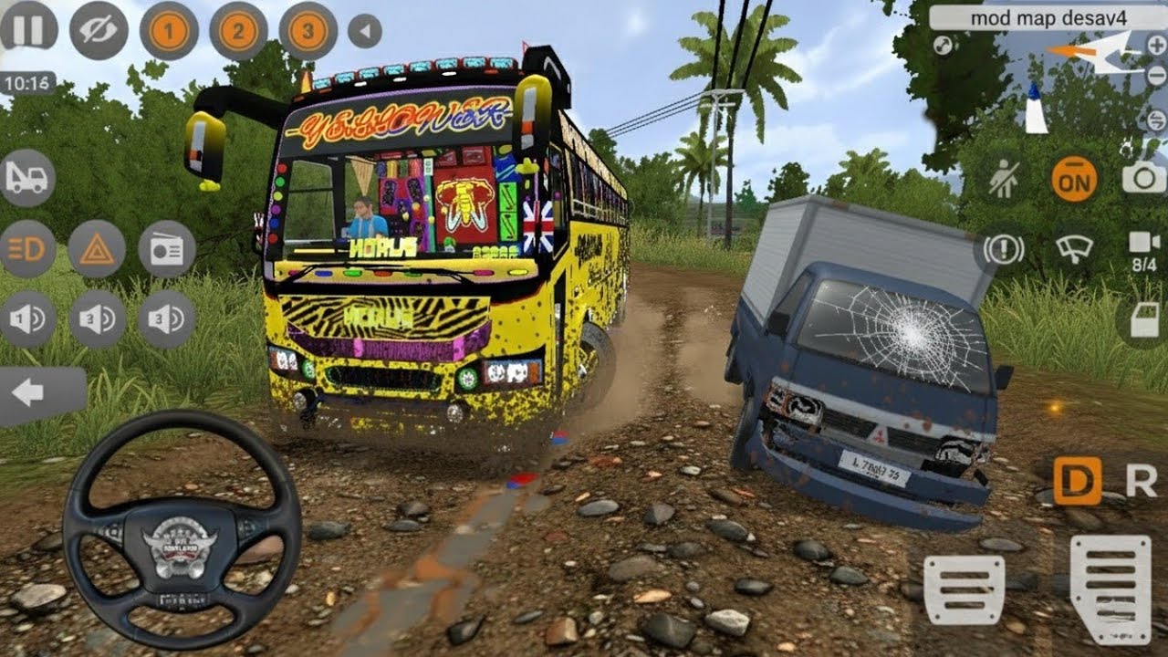 Unstoppable Yellow Power! Tackling the Most Dangerous Off-Road Map in Bus Simulator Indonesia
