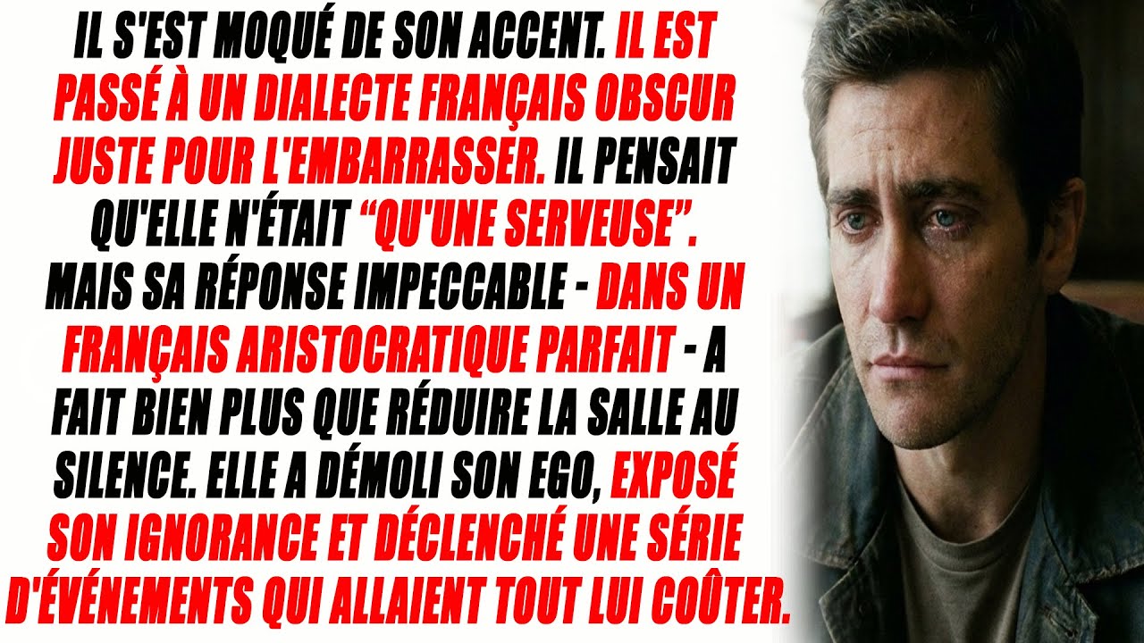 Il Voulait M'humilier En Langue Étrangère. Il Ne S'attendait Pas À Cette Réponse.