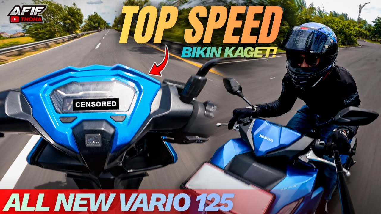 TOP SPEED Honda All New Vario 125 — Tembus Berapa KM/Jam?‼️Top Speed Test Bikin Kaget!🔥 #afifthoha