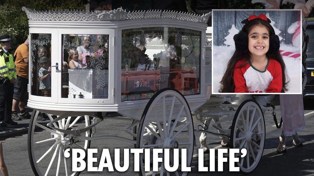 LIVE: Funeral of nine-year-old Alice Dasilva Aguiar who died in a knife attack in Southport