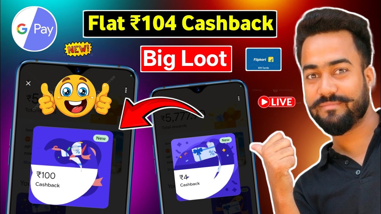 Big Loot Flat ₹104🔥Cashback On Google Pay! G-pay Gift Card Loot Offer 2026! Google Pay premium Perks
