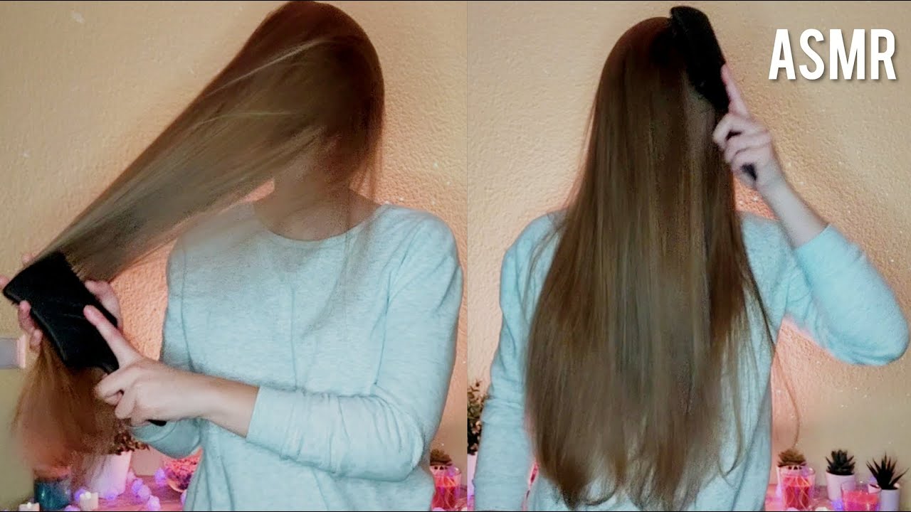 ASMR Long Hair Brushing Over Face ONLY (no talking)