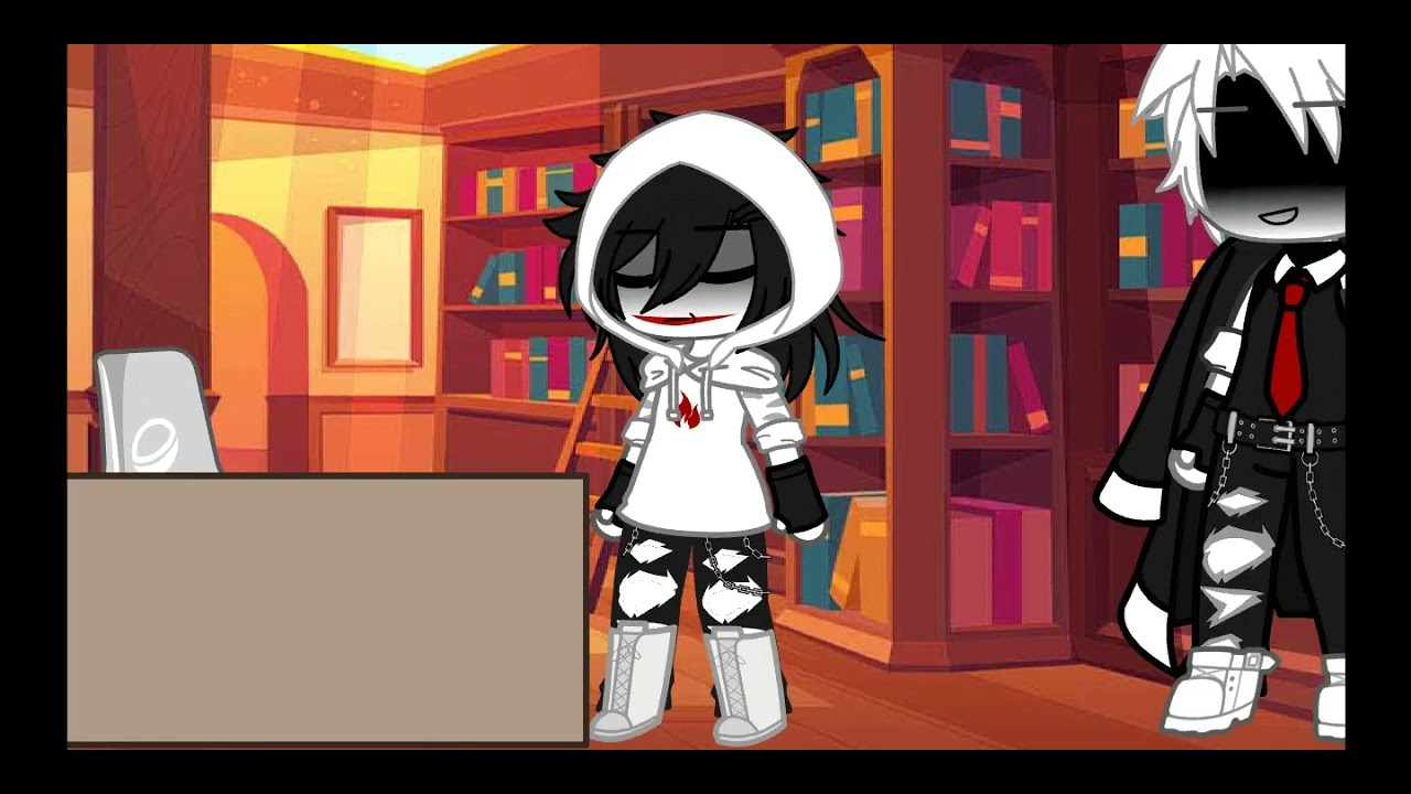 [me iso probar su veneno y ahora no puedo con la maldicion](jeff the killer x slenderman)