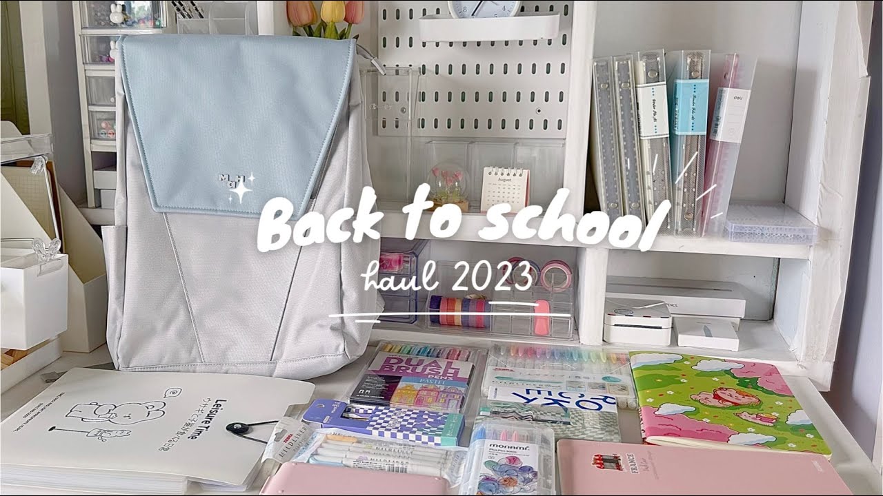 back to school 2023 🌷 | back to school haul | mình chuẩn bị gì cho năm học cuối cấp?
