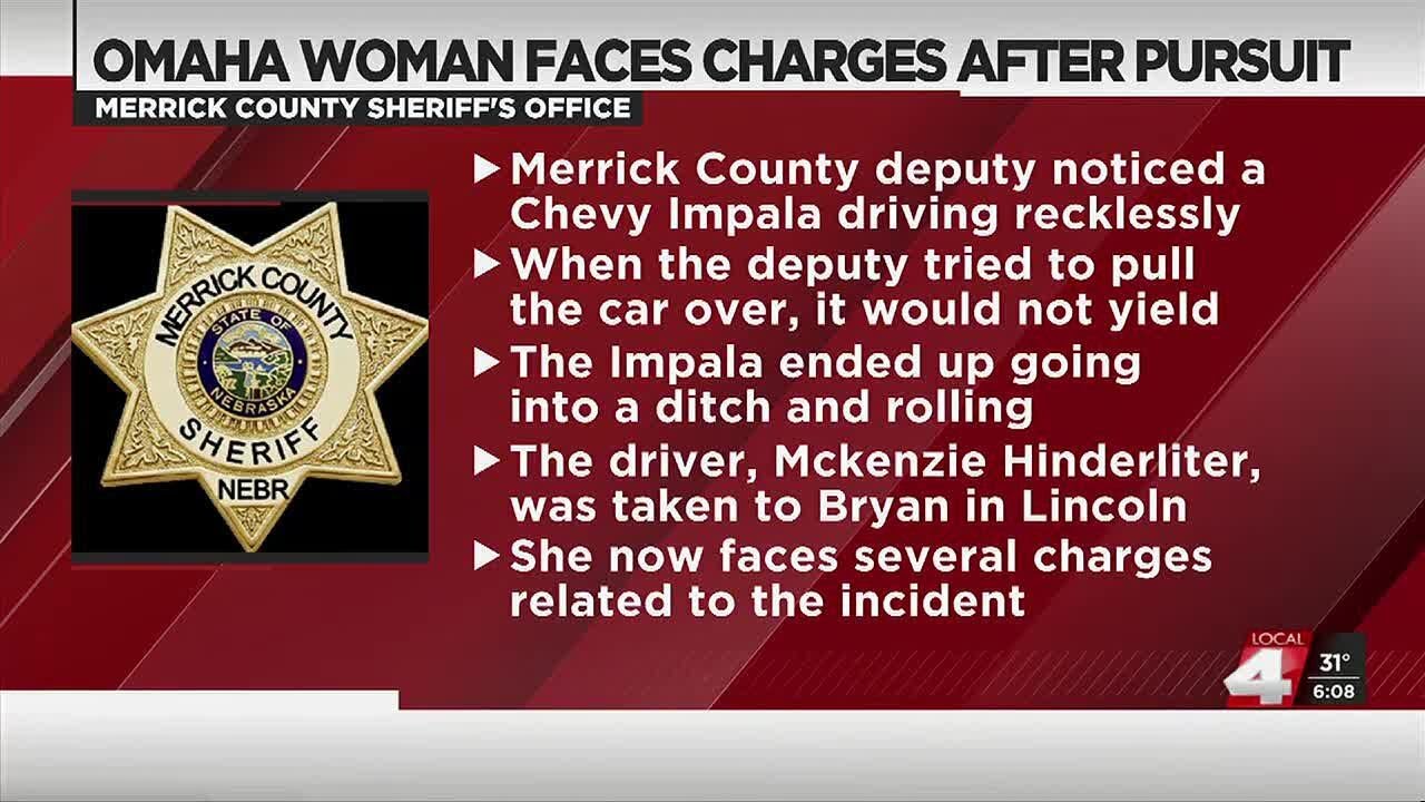 Omaha woman arrested following New Year&rsquo;s Eve pursuit in central Nebraska