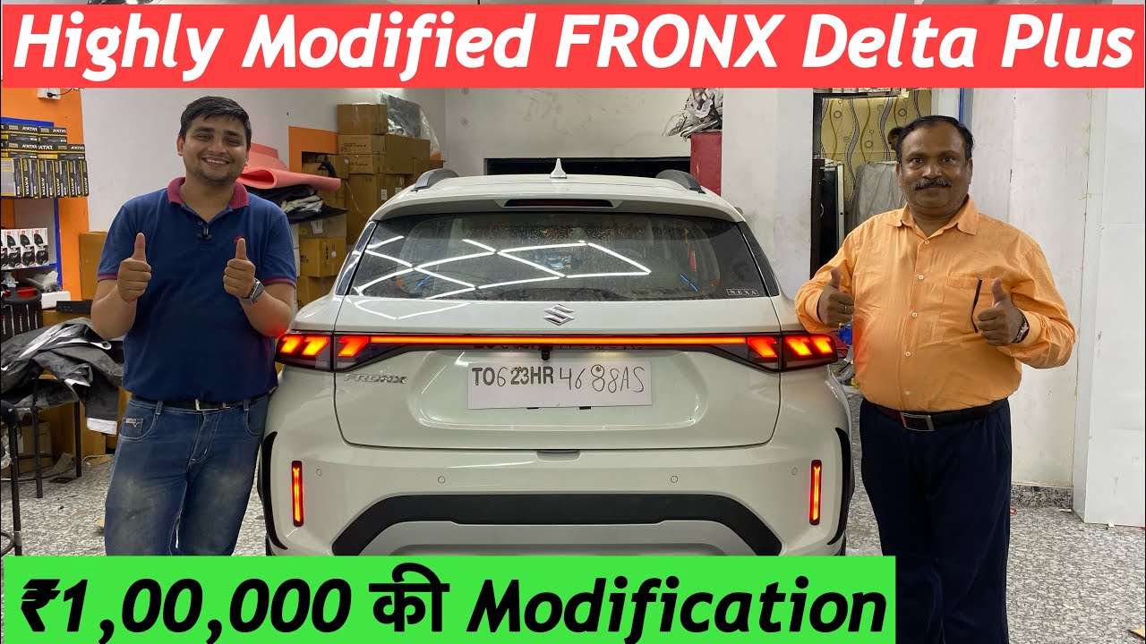 Highly Modified Fronx Delta Plus in 1 Lakhs | 360° Camera, Connected Tail Light & Rear AC Vents