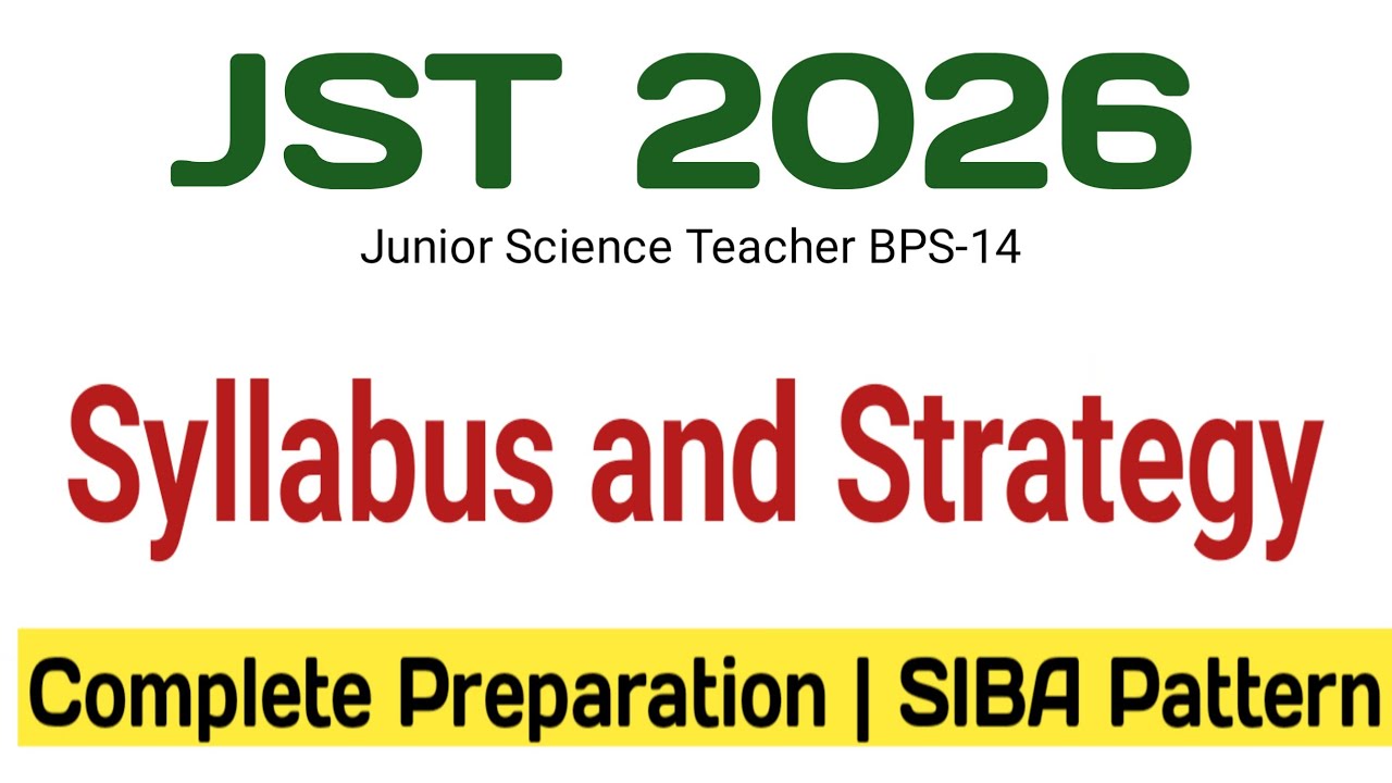 JST IBA Sukkur Test Preparation | Lecture 1 | Introduction to the Course Topics | STS