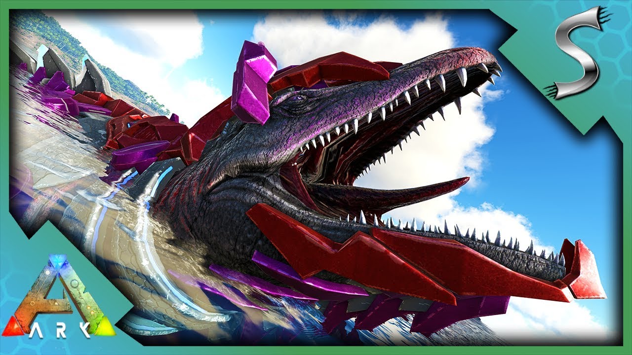 VALENTINES MOSASAURUS TAMING WITH CHOCOLATE CAKE! TEK MOSA SADDLE! - Ark: Survival Evolved [S4E101]
