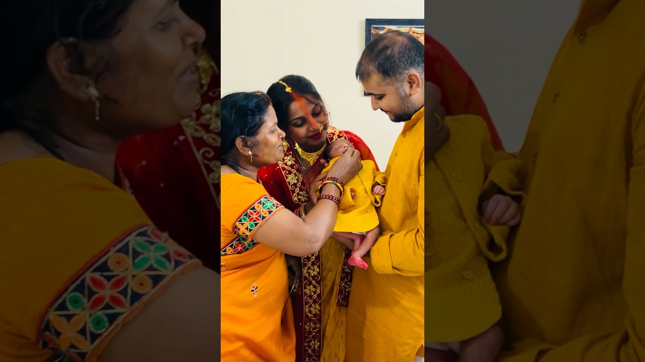 Baby ka chhathi ceremony #shortvideo #sohar #trending #song #baby #viral